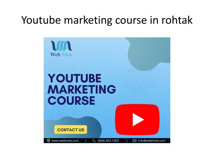 youtube marketing course in rohtak