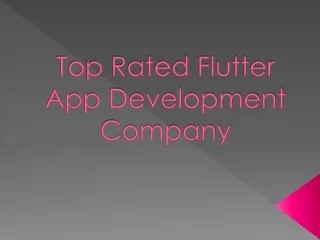 Top Rated Flutter App Development Company