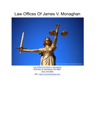 law offices of james v monaghan