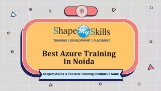 Azure Training In Noida
