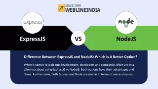 Difference Between ExpressJS and NodeJS Which Is a Better Option