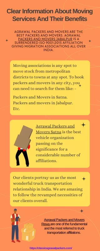 clear information about moving services and their