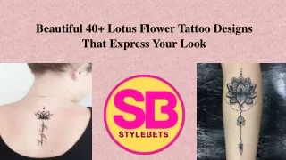 What does a lotus flower tattoo represent?
