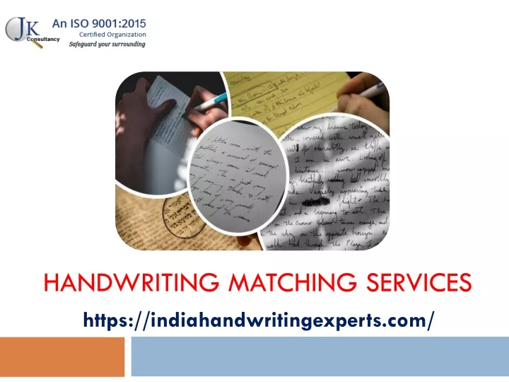 handwriting matching services