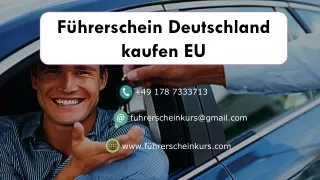 Führerschein Deutschland kaufen EU