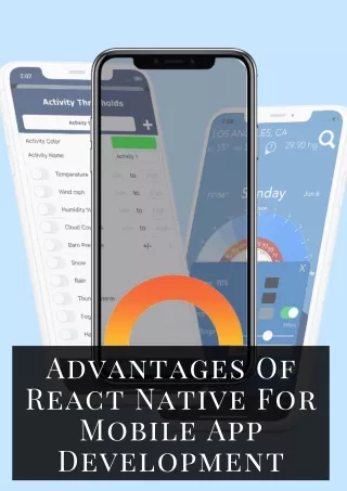 Advantages Of React Native For Mobile App Development