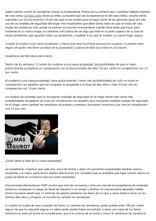 Tips de cerrajería especialista