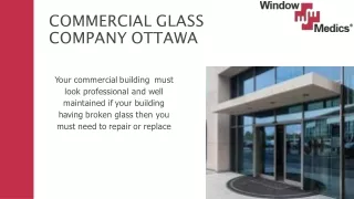 commercial glass company ottawa-Ottawa window medics