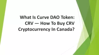 what is curve dao token crv how to buy crv cryptocurrency in canada