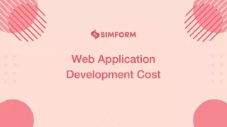 Web Application Development Cost