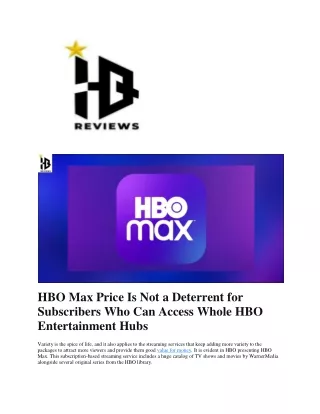 hbo max price is not a deterrent for subscribers