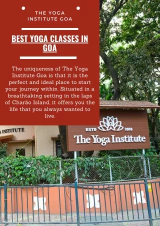 Best Yoga classes in Goa