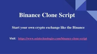 Binance clone script - Basic ways to launch crypto exchange like Binance