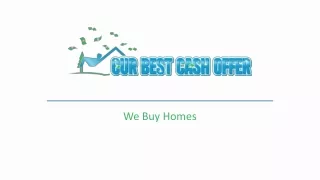 Our Best Cash Offer