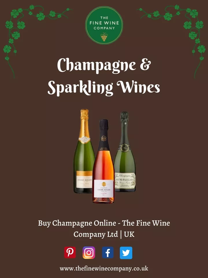 champagne sparkling wines