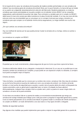 Trucos de cerrajería especialista
