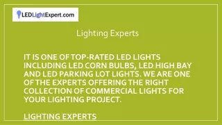 lighting experts