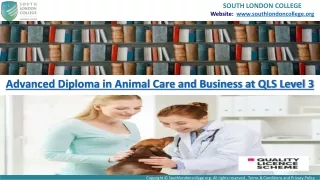 Animal Care and Business - Advanced Diploma - SouthLondonCollege