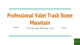 Professional Valet Trash Stone Mountain