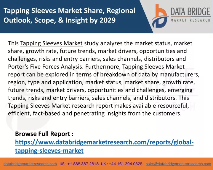tapping sleeves market share regional outlook
