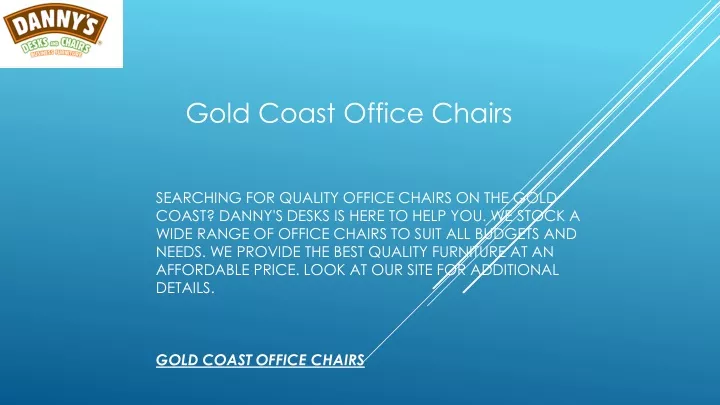 gold coast office chairs