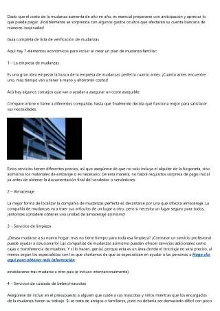 Consejos de una empresa de mudanza para hacer una mudanza