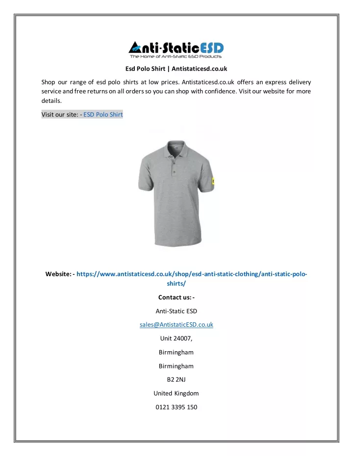 esd polo shirt antistaticesd co uk