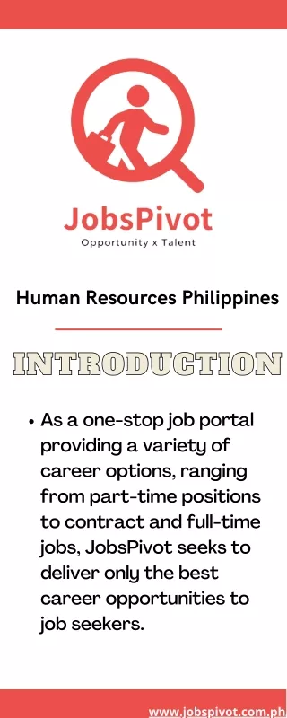 Search Job in Philippines - JobsPivot Philippines