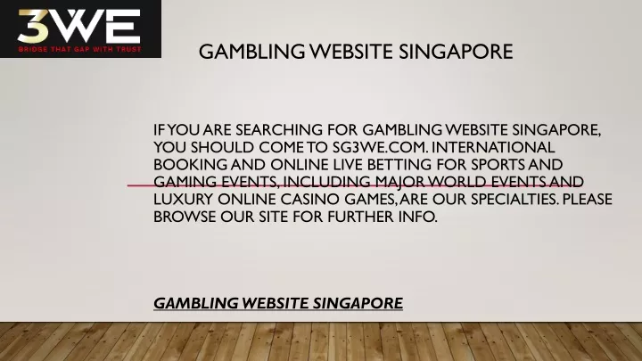 gambling website singapore