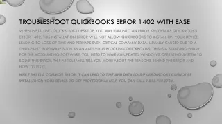 troubleshoot quickbooks error 1402 with ease