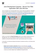 Java Development Company - Secure Your Web Application With Java Services - slide 1