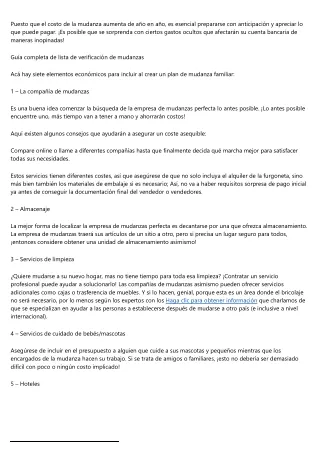 Claves imprescindibles para una mudanza fácil y organizada en territorio naciona