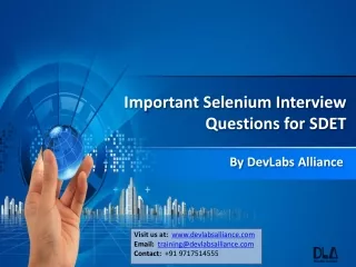 DevLabs Alliance important Selenium Interview Questions for SDET (1)