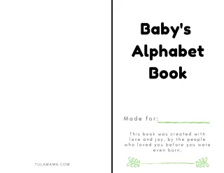 Tulamama Baby Alphabet Book