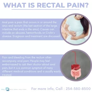 What is rectal pain