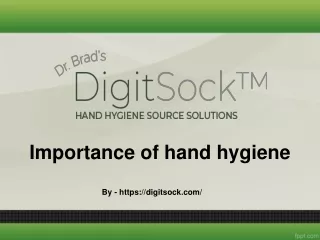 Importance of Hand Hygiene