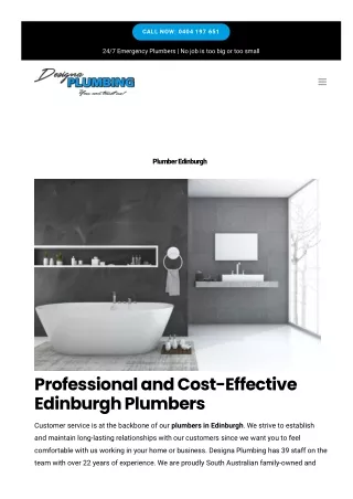 Plumber Edinburgh