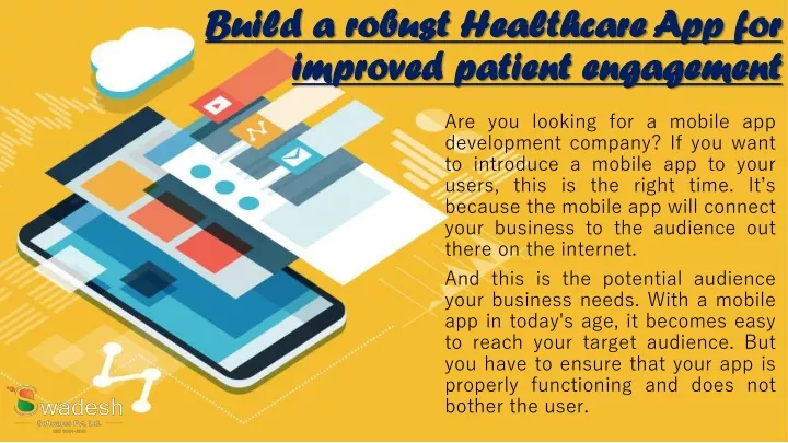 build a robust healthcare app for improved patient engagement