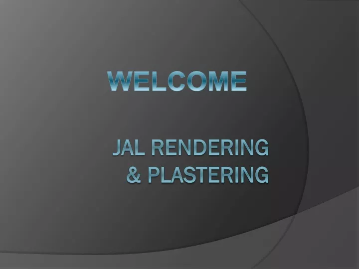 jal rendering plastering