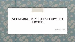 nft marketplace development services