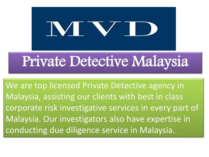 private detective malaysia
