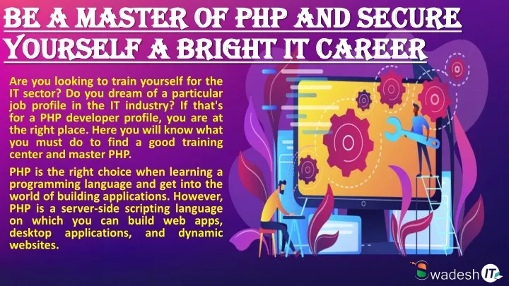 be a master of php and secure yourself a bright it career