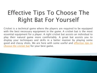 Best Tennis Cricket Bats That Are Very Easy To Handle