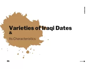 Varieties of Iraqi Dates & Its Characteristics