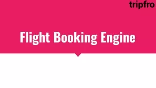 flight booking engine