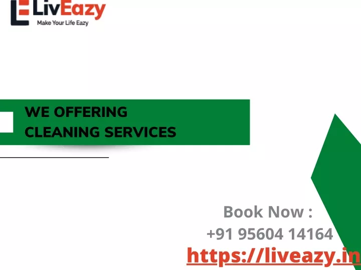 we offering cleaning services