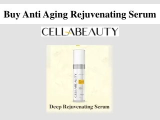 Buy Anti Aging Rejuvenating Serum