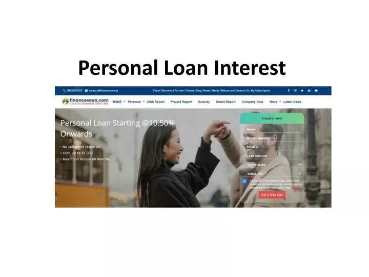 personal loan interest