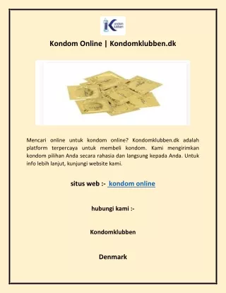 Kondom Online  Kondomklubben.dk