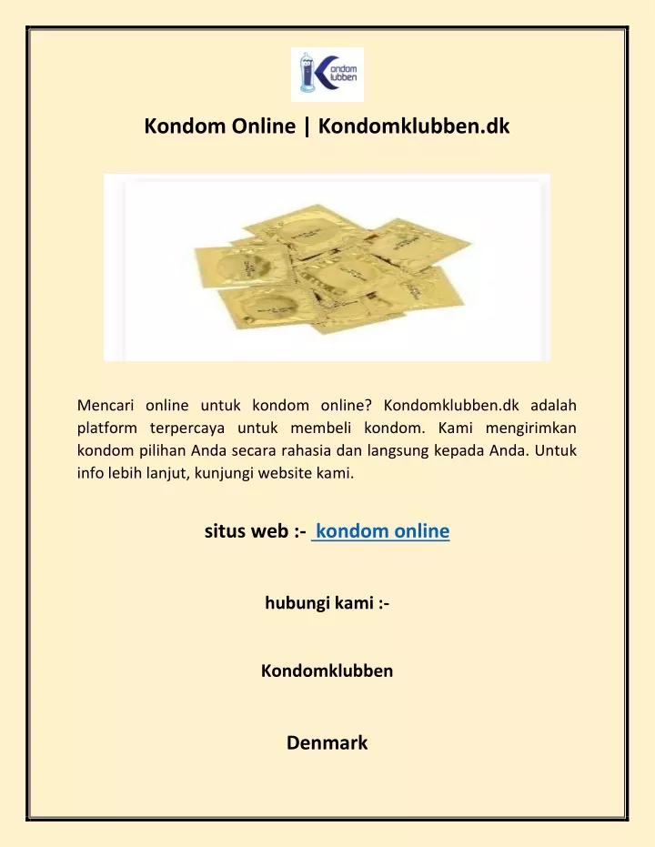 kondom online kondomklubben dk
